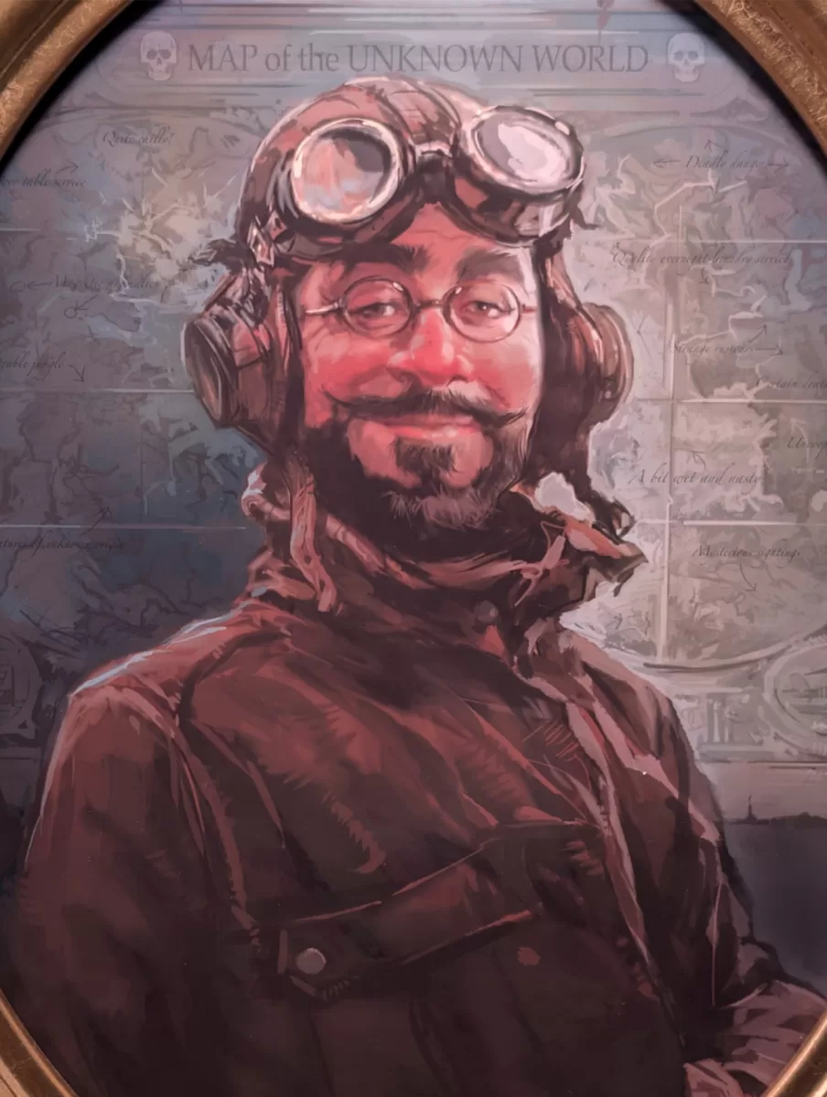 Prof. R. Blauerhimmel (R. ブラウアーヒンメル教授)