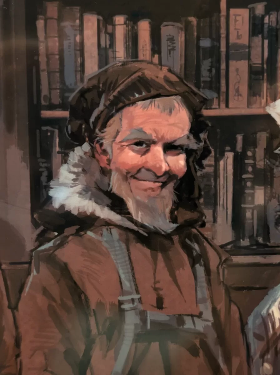 Man in winter clothes